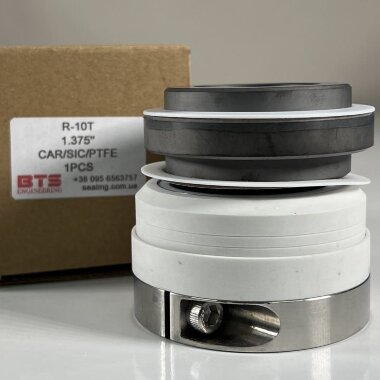 Mechanical seal for pump shaft R-10T 1.3/8, SIC/SIC, PTFE, 304, V &mdash; BTS Engineering