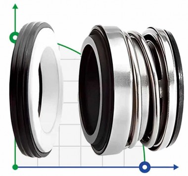 Joint d'arbre R-104A 40, CAR/CER, EPDM, 304 — BTS Engineering