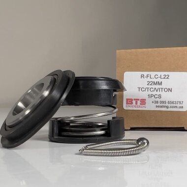Sello mecánico para Flygt R-FL.C 22, L, TC/TC, VITON, 304 — BTS Engineering