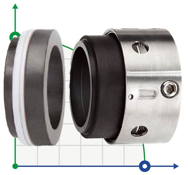 Gleitringdichtung R-59B 48, CAR/SIC, PTFE, 304, ВО фото 1 — BTS Engineering