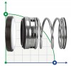 Ординарне ущільнення валу R-FBC 70, SIC/SIC, VITON, 304, NG фото 1 — BTS Engineering