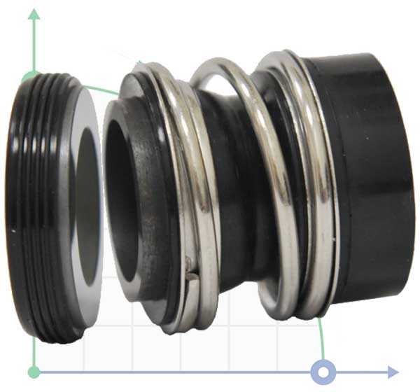 Wellendichtring R-MG12 60, CAR/CER, VITON, 304, G4 фото 1 — BTS Engineering