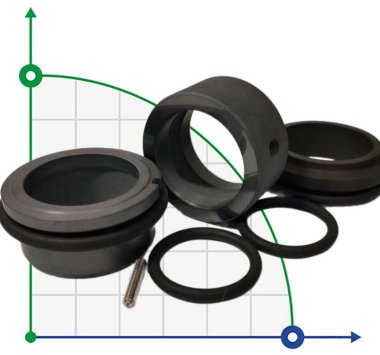 Торцеве ущільнення насосу Grundfos Sarlin R-706SO 38, SIC/SIC/SIC/SIC, VITON арт.Grundfos YJ34520 96567331 — BTS Engineering