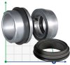 Gleitringdichtung für Pumpe Grundfos Sarlin R-706SSO 16, SIC/SIC/SIC/SIC, VITON фото 1 — BTS Engineering