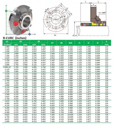 Картриджное уплотнение R-CURC 3.1/4, SIC/SIC, VITON, 316L — BTS Engineering