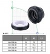 Механічне ущільнення R-GTZ 22, CAR/CER, EPDM, 304 фото 2 — BTS Engineering