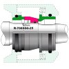 Gleitringdichtung für die Pumpe Grundfos Sarlin R-706SSO 25, SIC/SIC/SIC/SIC, VITON фото 3 — BTS Engineering