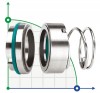 Механічне ущільнення R-120 45, SIC/SIC, VITON, 304, T5A фото 1 — BTS Engineering