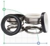 Механічне ущільнення R-108D 25, CER/TC/CER/TC, NBR, 304 фото 1 — BTS Engineering