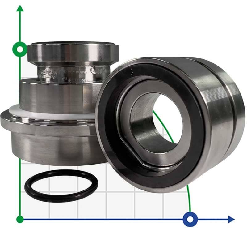 Картриджное уплотнение насоса Sulzer Ahlstar APP2 R-SE1F-AP 40, SIC/SIC, VITON, 316 фото 1 — BTS Engineering