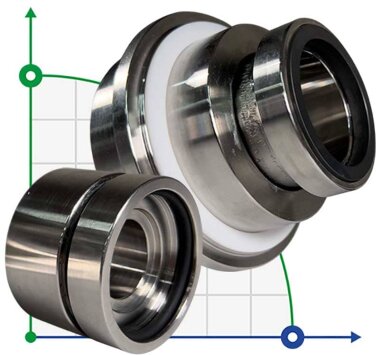 Картриджное уплотнение насоса Sulzer Ahlstar APP4 R-SE1F-AP 60, SIC/SIC, VITON, 316 — BTS Engineering