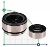 Механічне торцеве ущільнення R-HRN 25, SIC/SIC, VITON, 304 фото 1 — BTS Engineering