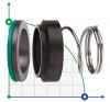 Уплотнение торцевое механическое R-M2N 10, CAR/SIC, EPDM, 304, G6 фото 1 — BTS Engineering