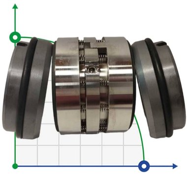Подвійне торцеве ущільнення R-M010D 48, CAR/SIC/CAR/SIC, EPDM, 304 — BTS Engineering