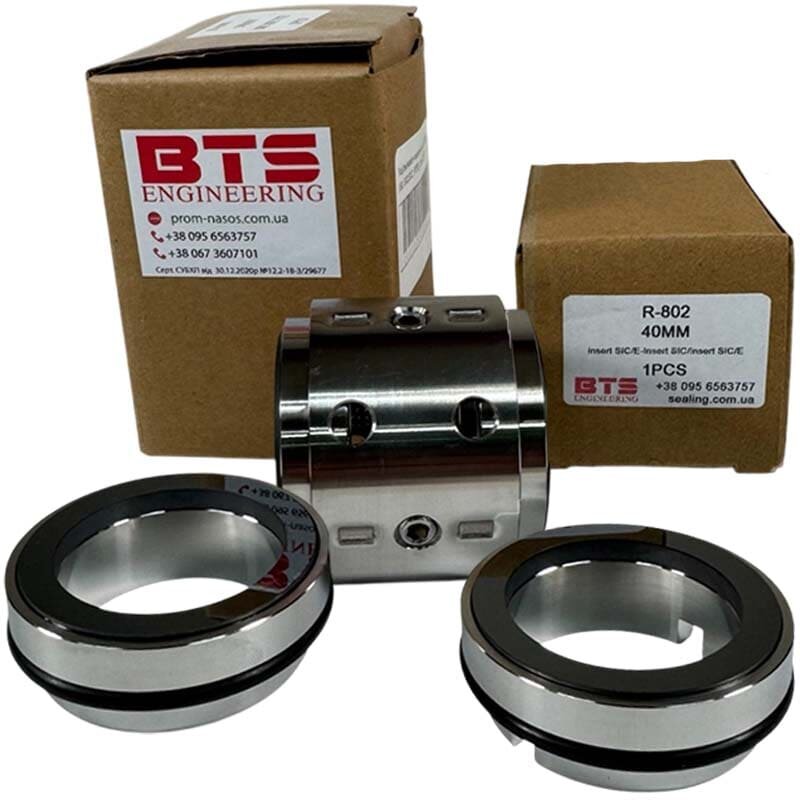 R-802 40, SIC/SIC/SIC/SIC, EPDM, 304 подвійне торцеве ущільнення для насосу гомогенізатора диспергатора ACE-TRL3-120 фото 1 &mdash; BTS Engineering
