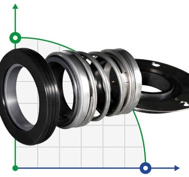 Торцеве ущільнення для дренажного насосу TSURUMI R-260TS 25/30, SIC/SIC/SIC/SIC, VITON, 304 — BTS Engineering
