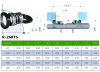 Uszczelnienie mechaniczne do pompy odwadniającej TSURUMI R-260TS 25/30, SIC/SIC/SIC/SIC, VITON, 304 фото 2 — BTS Engineering