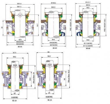 Уплотнение торцевое FLYGT R-FL.XE 60, TC/TC/TC/TC, VITON, 304/All — BTS Engineering