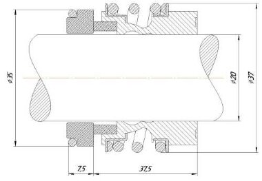 Торцевое уплотнение R-MG13 20, CAR/SIC, VITON, 304, G6 типа BURGMANN MG13, AESSEAL B013, B093U, B013SS, FLOWSERVE 193 &mdash; BTS Engineering