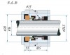 Торцевое механическое уплотнение R-JL 16, CAR/CER, EPDM, 304 фото 2 — BTS Engineering