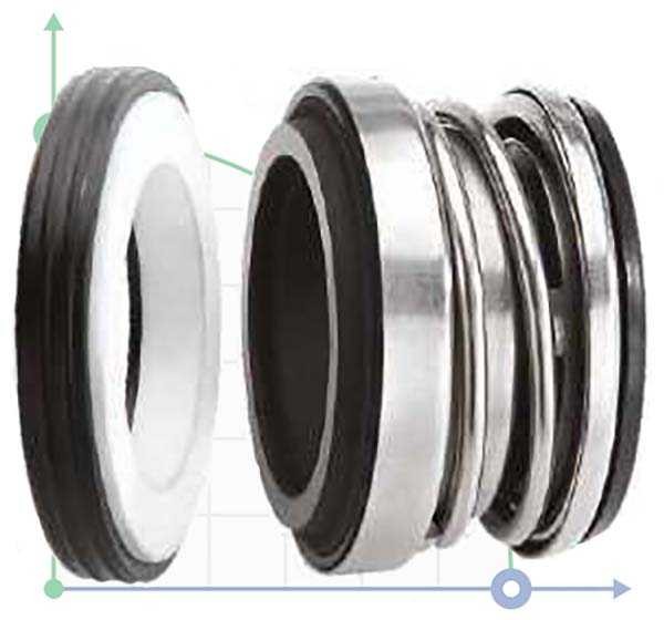 Торцевое механическое уплотнение R-JL 16, CAR/CER, EPDM, 304 фото 1 — BTS Engineering