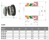 Uszczelnienie pompy Ebara R-LPS 35, CЕR/CAR, NBR, 304 фото 2 — BTS Engineering