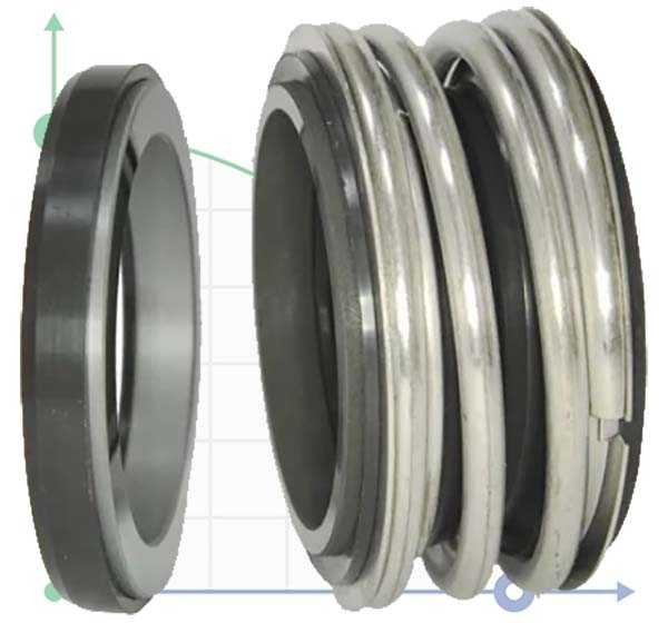 Mechanical seal R-MG1 53, CAR/SIC, NBR, 304, G60 фото 1 — BTS Engineering