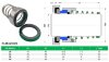 Торцевое механическое уплотнение R-M32N69 28, CAR/SIC, VITON, 304 типа KSB 4EY NU028R NU038R, EagleBurgmann R-M32N69, Vulcan 127B, Latty LI KB1 фото 3 &mdash; BTS Engineering