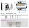Mechanical seal R-101 35, CER/CAR, VITON, 304 фото 2 &mdash; BTS Engineering