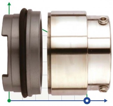 Уплотнение Grundfos Sarlin R-706SP 38, SIC/SIC, VITON, 304 — BTS Engineering