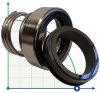 Одинарное торцевое уплотнение R-BT-RN 30, SIC/SIC, VITON, 304, T8RN фото 3 — BTS Engineering
