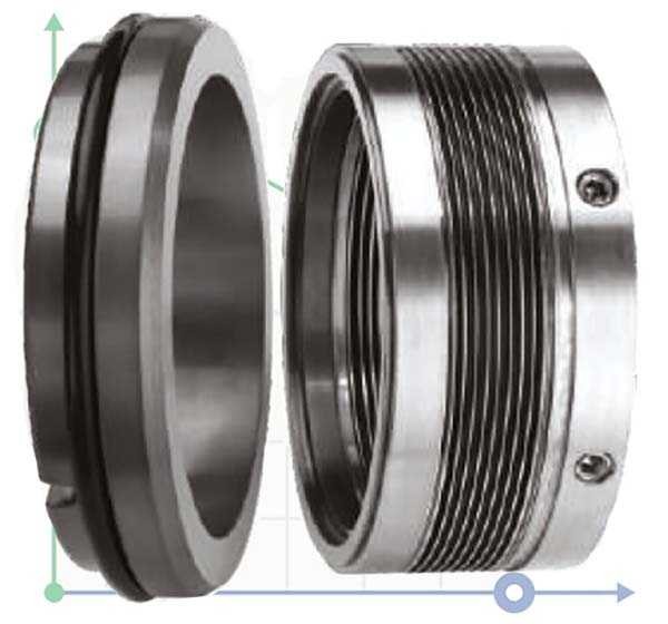 Уплотнения с металлическим сильфоном R-MFL85N 100, CAR/SIC, VITON, 316, G9 фото 1 — BTS Engineering