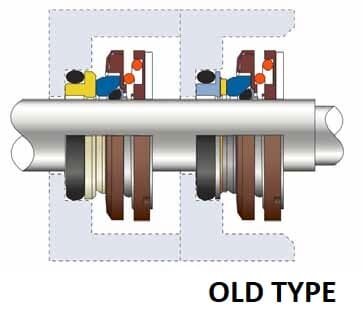 Mechanical seal for pump shaft FLYGT R-FL.XA 25, L, TC/TC, VITON, 304 &mdash; BTS Engineering