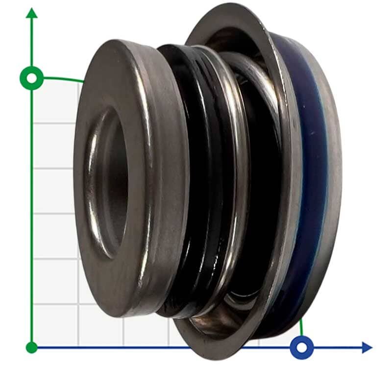 Mechanical seal R-6C 15, CAR/CER, NBR, 304 фото 1 — BTS Engineering