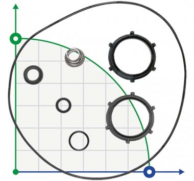 Gleitringdichtung für JP5/6 Grundfos Typ D Art. 96768182 — BTS Engineering