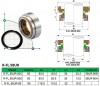Uszczelnienie mechaniczne pompy Flygt R-FL.58UR 60, C, TC/TC, VITON, 304 фото 2 — BTS Engineering