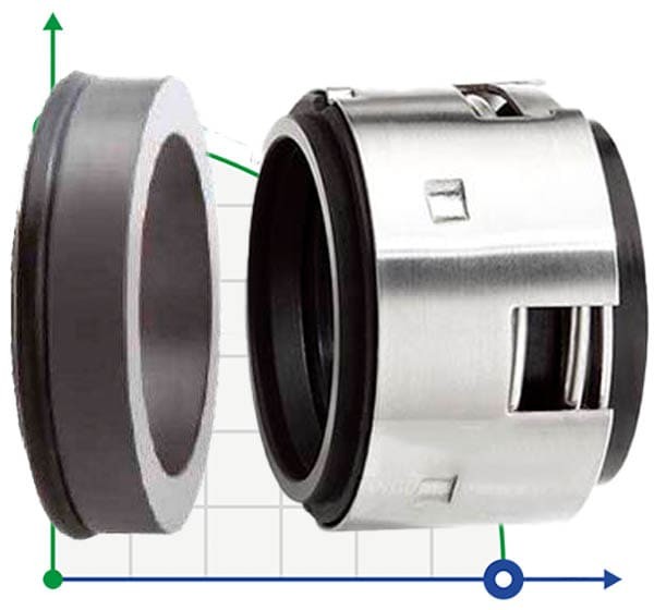 Joint d'arbre R-502B 58, SIC/SIC, VITON, 304 фото 1 — BTS Engineering