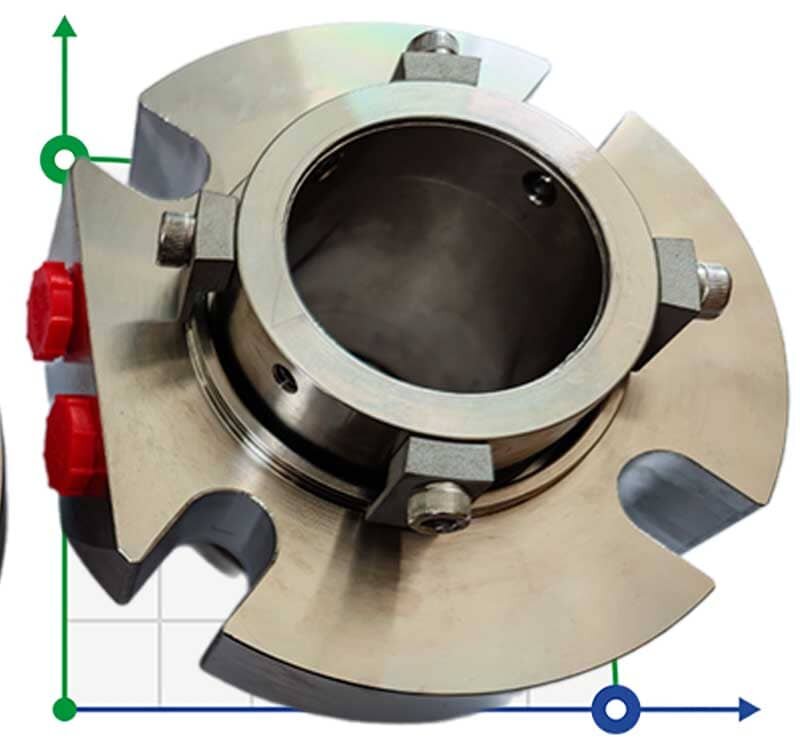 Uszczelnienie kompaktowe R-BED 55, SIC/SIC/CAR/SIC/VITON, M/316 фото 1 — BTS Engineering