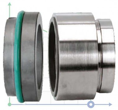 Механическое торцевое уплотнение R-HJ92N 38, SIC/SIC, VITON, 304, G16 — BTS Engineering