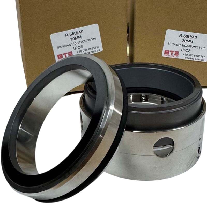 Механическое уплотнение R-58V 70, SIC/Insert SIC, VITON, 316, A0 для судового водомета Kamewa 2411845 фото 1 &mdash; BTS Engineering