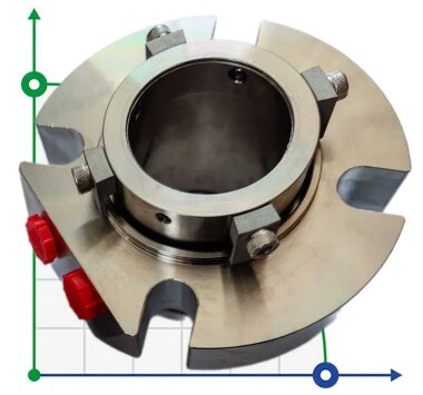 Картриджне ущільнення для мішалки R-BED 35, SIC/SIC/CAR/SIC/VITON, M/316 — BTS Engineering