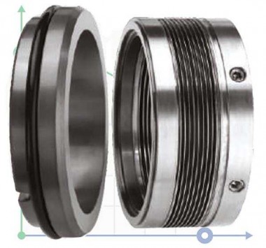 Ущільнення з металевим сильфоном R-MFL85N 58, CAR/SIC, VITON, 316, G9 — BTS Engineering