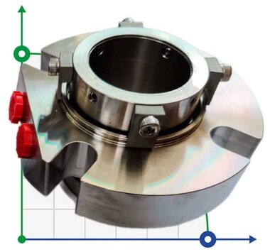 Картриджне ущільнення R-BED 43, SIC/SIC/CAR/SIC/VITON, M/316 — BTS Engineering