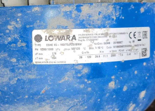 Механическое уплотнение Lowara ESHE 65-160/75/P25VSNW