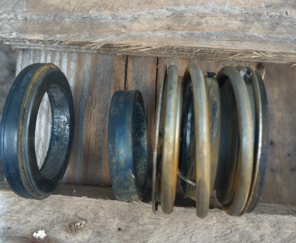 Typical example of mechanical seal failure caused by prolonged downtime